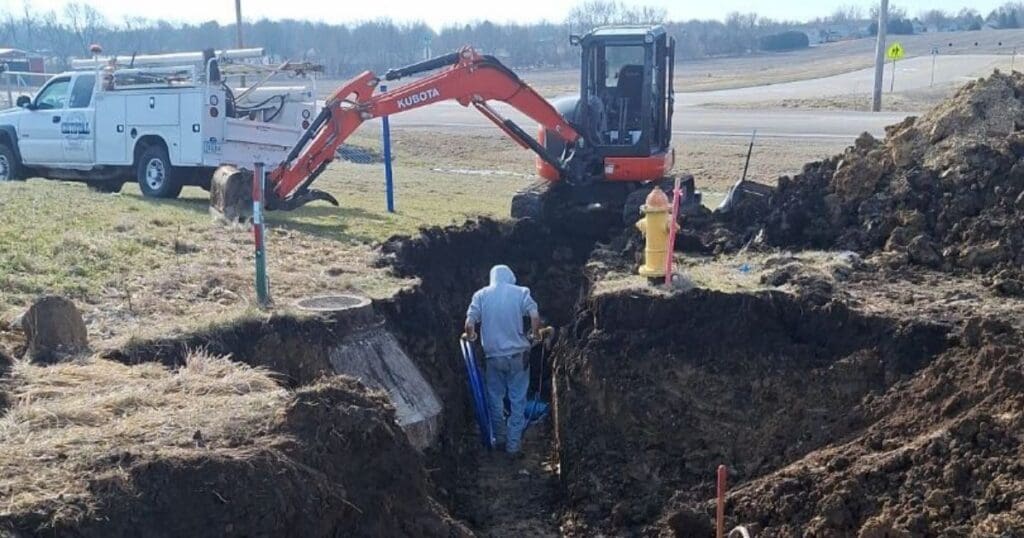 excavating-project-in--a-residential-area