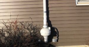 radon fan was installed in a residential home
